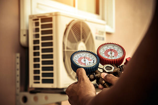 Professional Hvac Installation technician working in Morrisville, PA